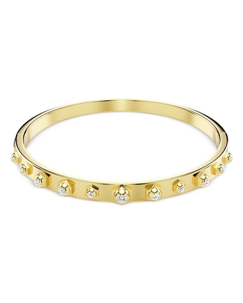 Numina Crystal Raised Bezel Bangle Bracelet