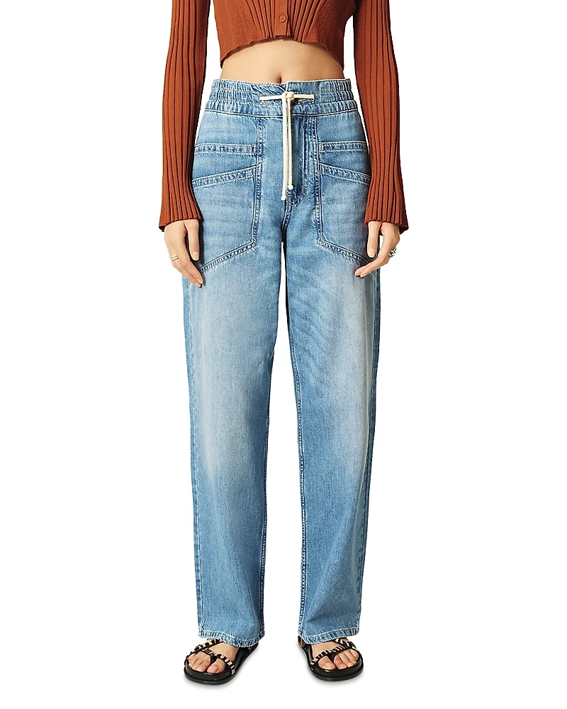 ba & sh Mima High Rise Straight Jeans