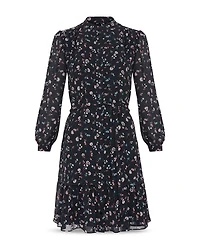 Pearl Printed Tie Waist Dress