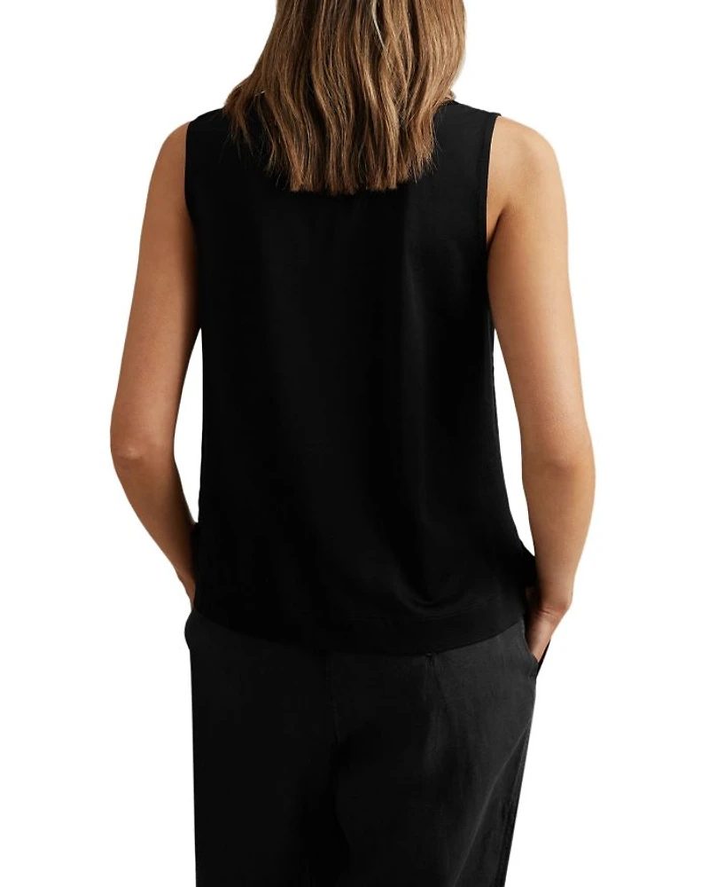 Mira Sleeveless V Neck Top