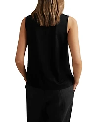 Mira Sleeveless V Neck Top