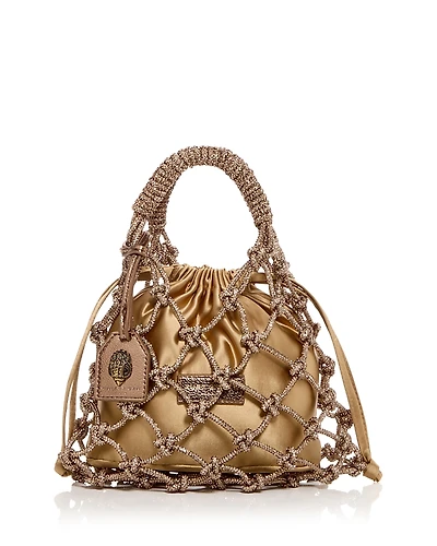 Kurt Geiger London Small Embellished Macrame Tote