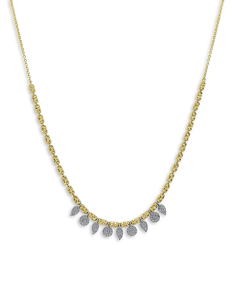 Meira T 14K Yellow Gold Dainty Diamond Charm Necklace, 18