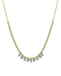 Meira T 14K Yellow Gold Dainty Diamond Charm Necklace, 18