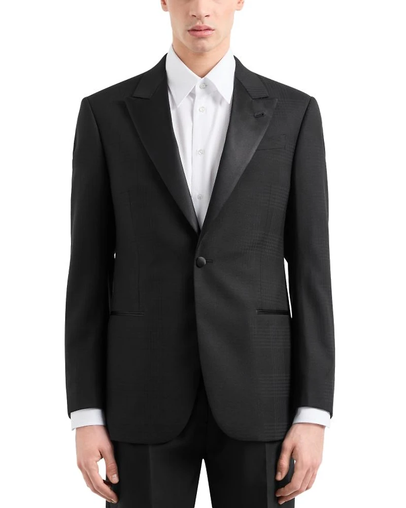 Regular Fit Crepe Wool Dinner Jacket