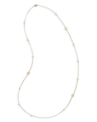 Kira Cultured Pearl & T Monogram Strand Necklace, 38"