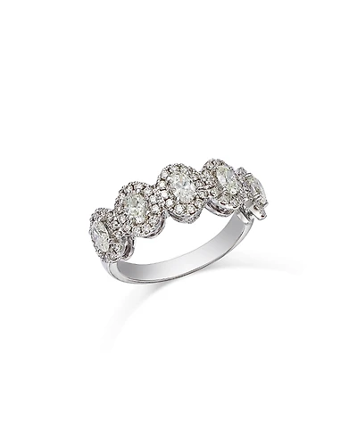 Bloomingdale's Fine Collection Diamond Halo Oval-Cut Band