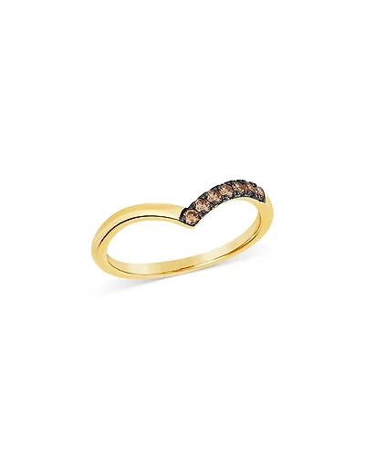 Bloomingdale's Fine Collection Brown Diamond Chevron Ring