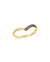Bloomingdale's Fine Collection Brown Diamond Chevron Ring