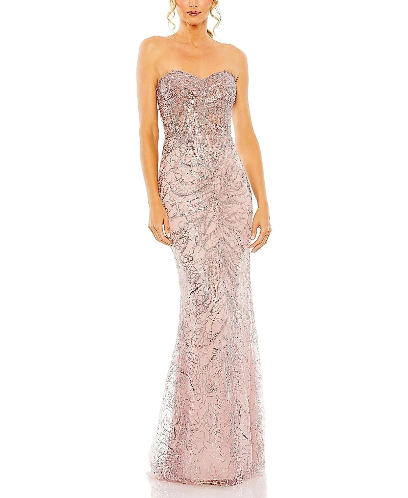 Mac Duggal Strapless Embellished Gown