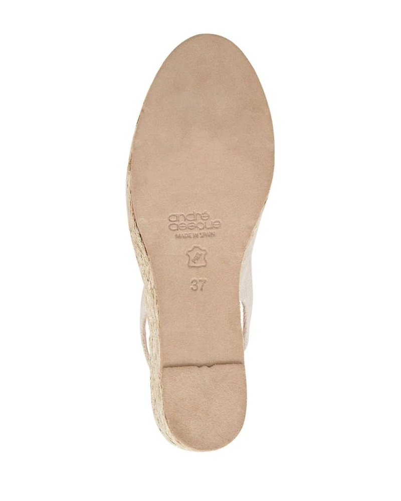 Women's Audrey Slip On Slingback Espadrille Wedge Pumps