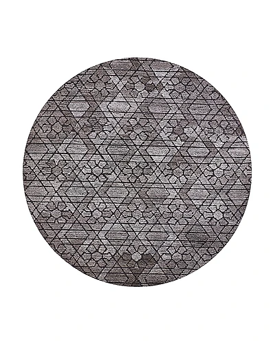 Feizy Asher 8638766F Round Area Rug, 8' x 8'