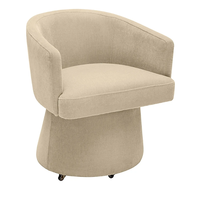 Tov Furniture Kristen Upcycled Chenille Rolling Desk Chair