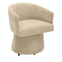 Tov Furniture Kristen Upcycled Chenille Rolling Desk Chair