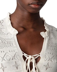 Taho Co Dentelle Cotton Lace Sweater