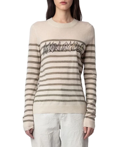 Source Cashmere Striped Sweater