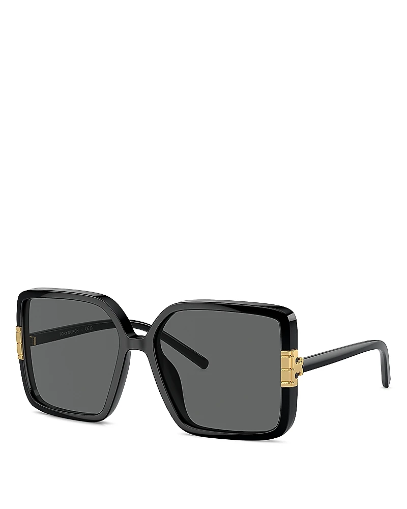 Tory Burch Flat Eleanor Square Sunglasses