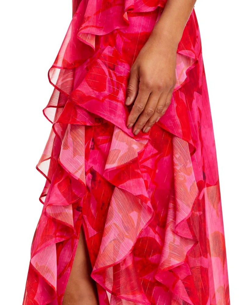 Sleeveless Ruffled Maxi Dress - Exclusive