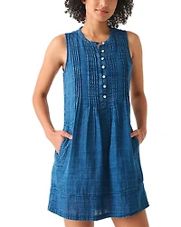 Faherty Isha Linen Mini Dress