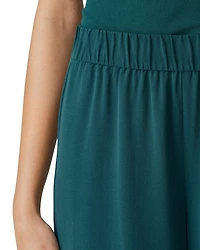 High Rise Silk Pants