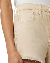 The Alex High Rise Denim Shorts Safari