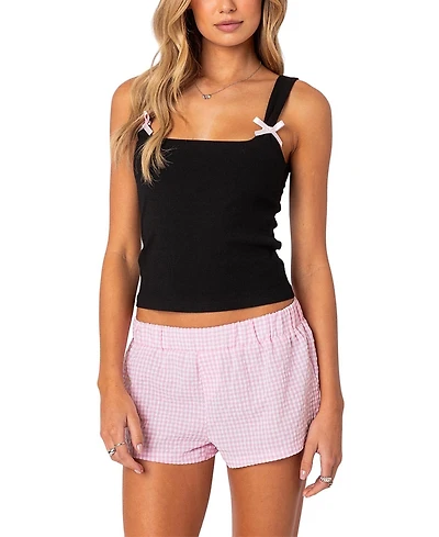 Edikted Lola Ribbed Tank Top