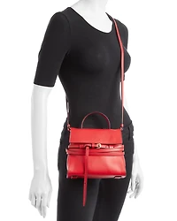 Tie Me Small Leather Crossbody Bag