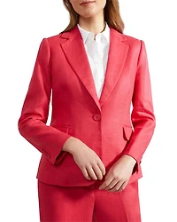 Mirabel Linen Single Breasted Jacket
