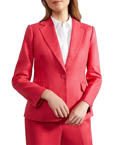 Hobbs London Mirabel Linen Single Breasted Jacket