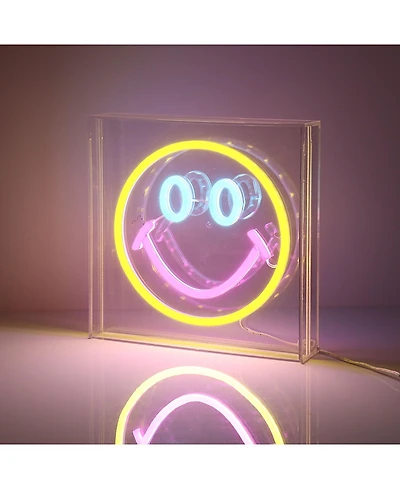 Wireless Express Smile Neon sign with Rbg lights - Ages 5-7