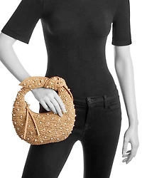Josie Embellished Raffia Knot Bag