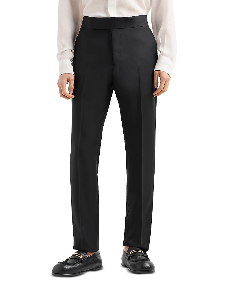 Emporio Armani Essential G Line Straight Leg Tuxedo Trousers