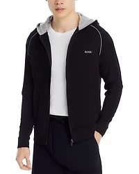 Mix & Match Cotton Blend Full Zip Hooded Jacket
