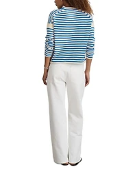 Mariner Striped Roll Neck Sweater