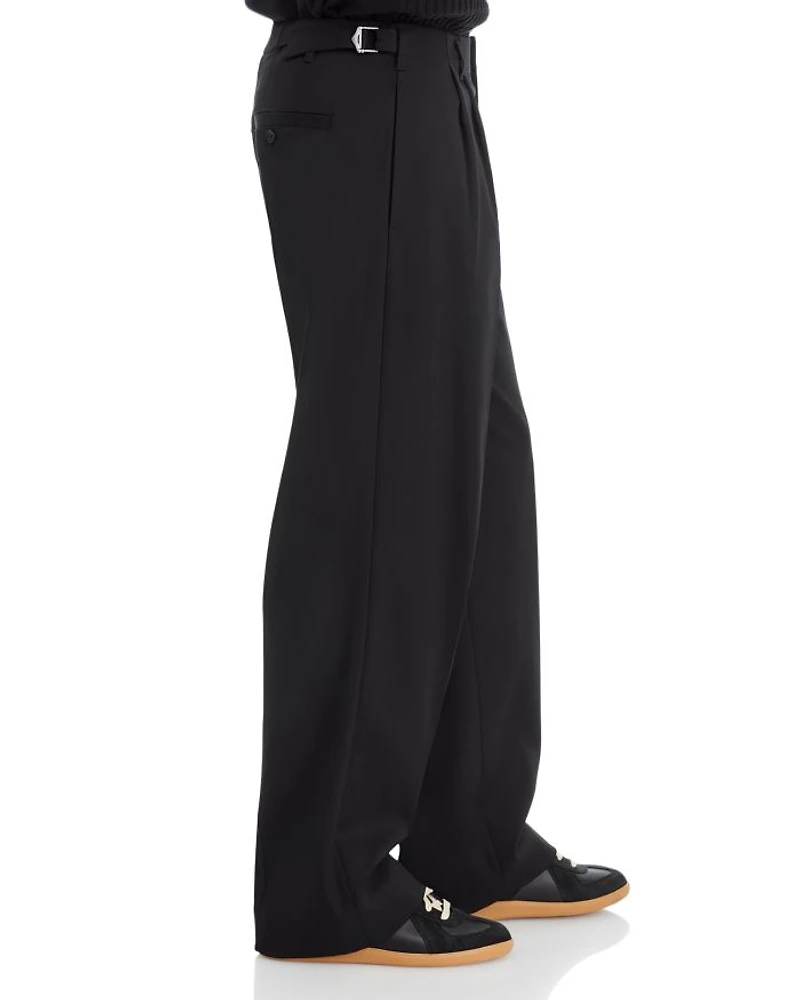 Leroy Relaxed Straight Fit Pleated Pants