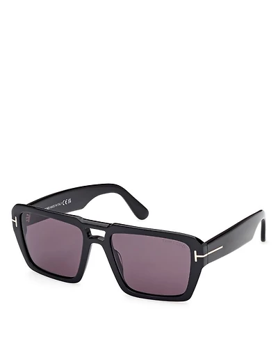 Flat Top Square Sunglasses, 56mm