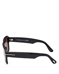 Flat Top Square Sunglasses, 56mm