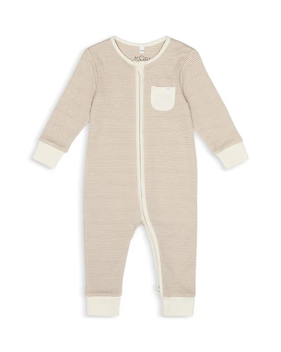Unisex Striped Clever Zip Romper - Baby