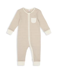Unisex Striped Clever Zip Romper - Baby