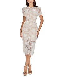 Dress the Population Lia Beaded Mesh Dress