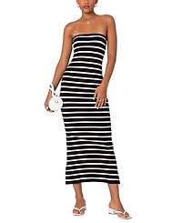Edikted Knit Back Slitted Maxi Dress