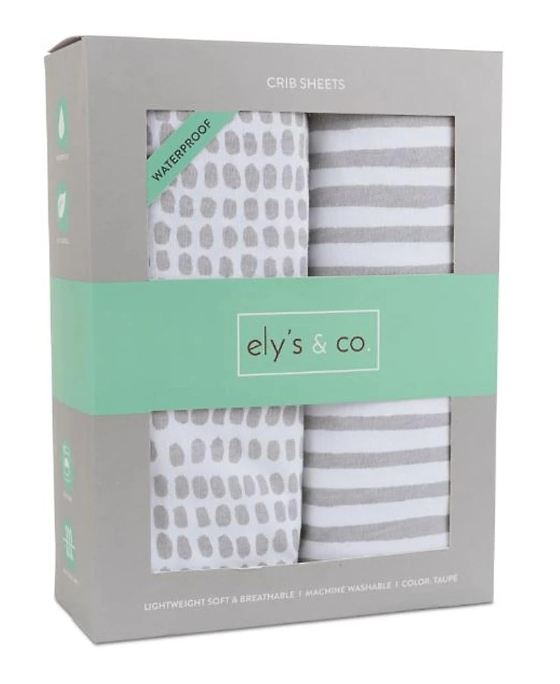 Ely's & Co. Patent Pending Waterproof Crib Sheet