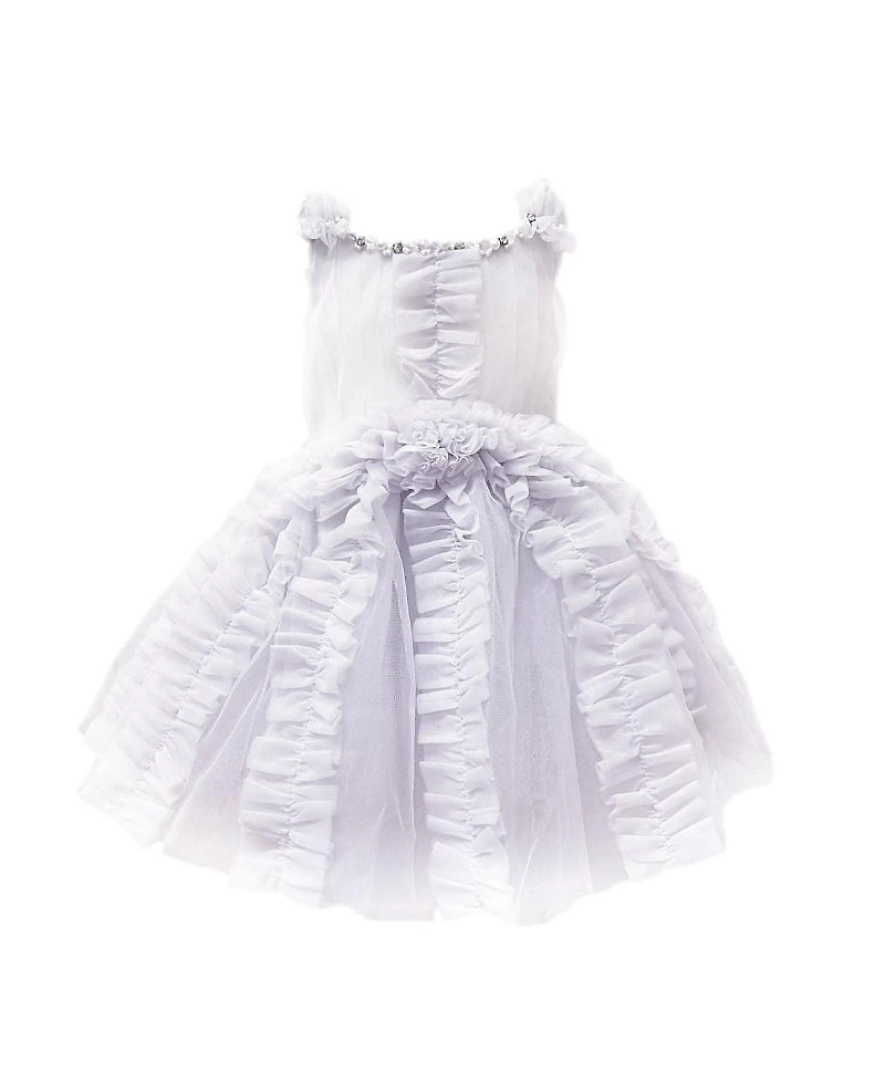 Petite Maison Kids Girls' Ariel Lavender Tulle Dress - Baby, Little Kid, Big Kid