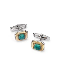 Bloomingdale's Fine Collection Men's Turquoise & Diamond Cufflinks
