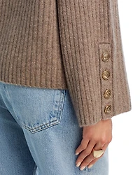 Rib Knit Bell Sleeve Turtleneck Sweater - Exclusive