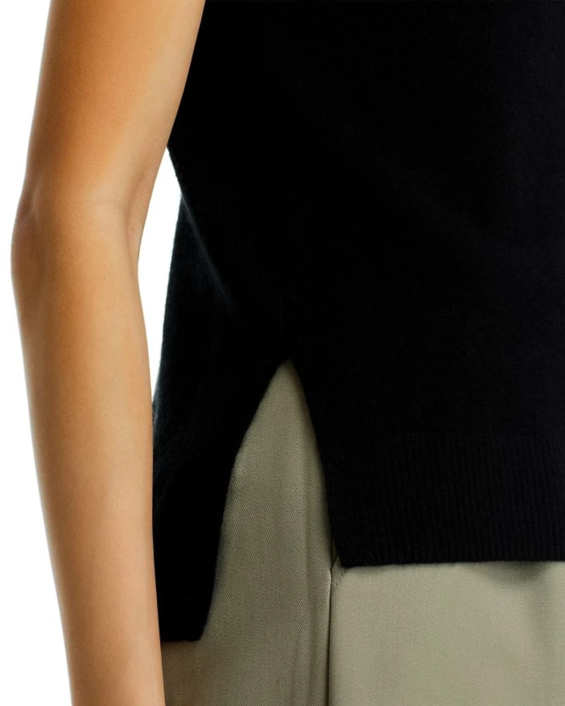 Split Hem  Turtleneck Tank - Exclusive