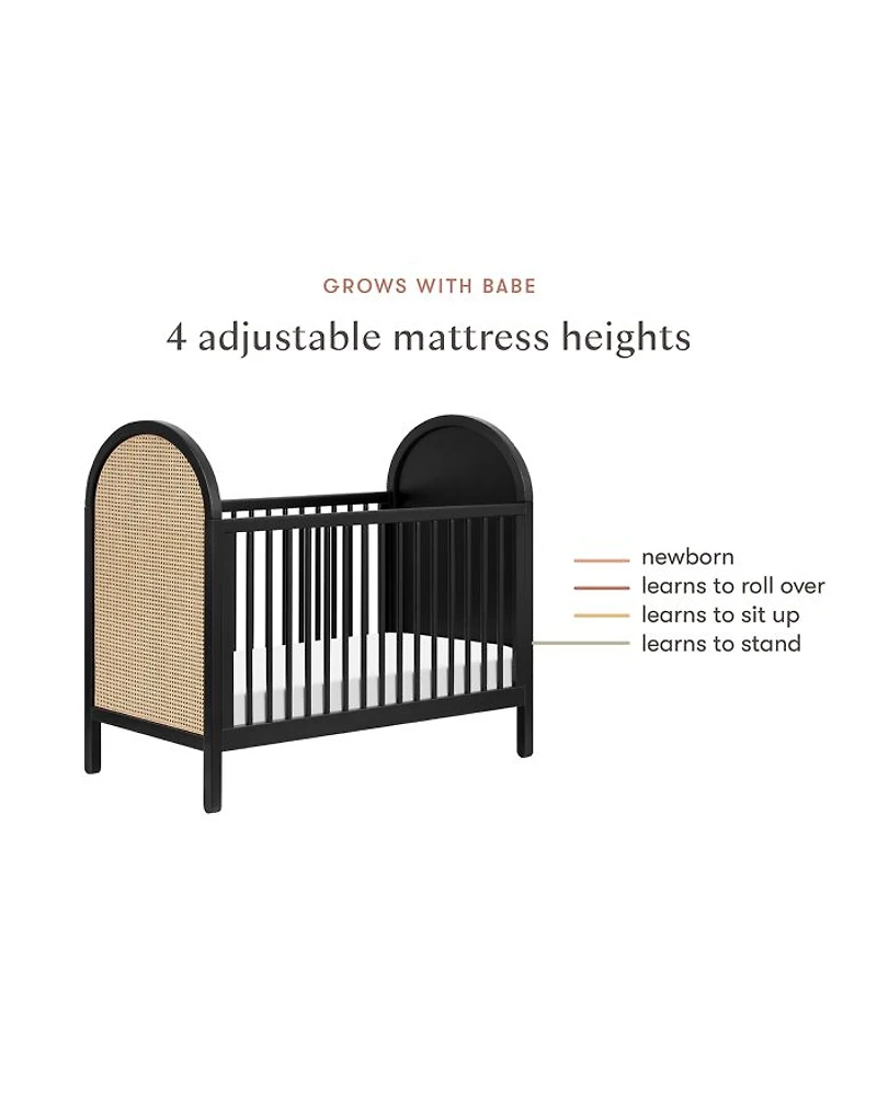 Bondi 3 1 Convertible Crib with Toddler Bed Conversion Kit