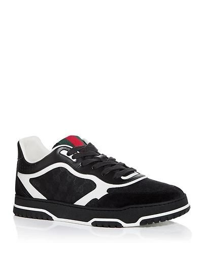 Men's Re-Web Low Top Canvas and Leather Sneakers