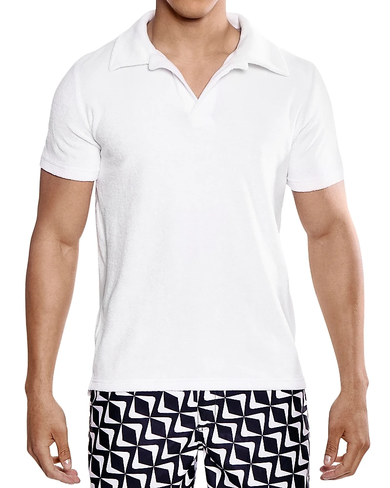 Prince & Bond Riviera Velour Polo Shirt