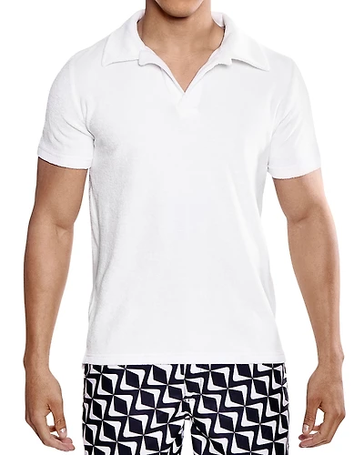 Prince & Bond Riviera Velour Polo Shirt